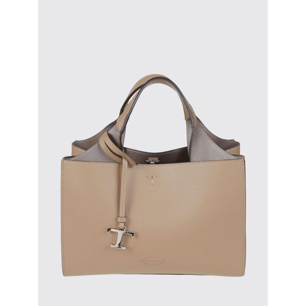 Tod's Women Tod's Handbag In Tumbled Leather With Double Handle And Logo Charm